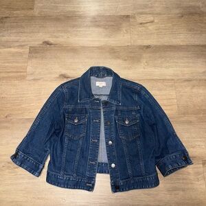 LOFT Women's Dark Blue Denim Jacket